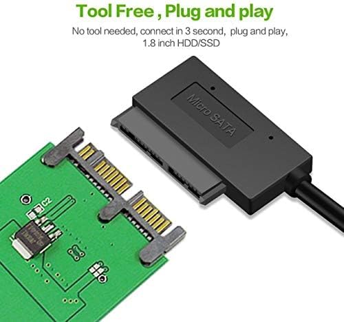 cablecc USB 3.0 zu mSATA 50-Pin SSD & 1,8" Micro SATA 7+9 16-Pin Adapter Add-On-Karten PCBA USB 3.0