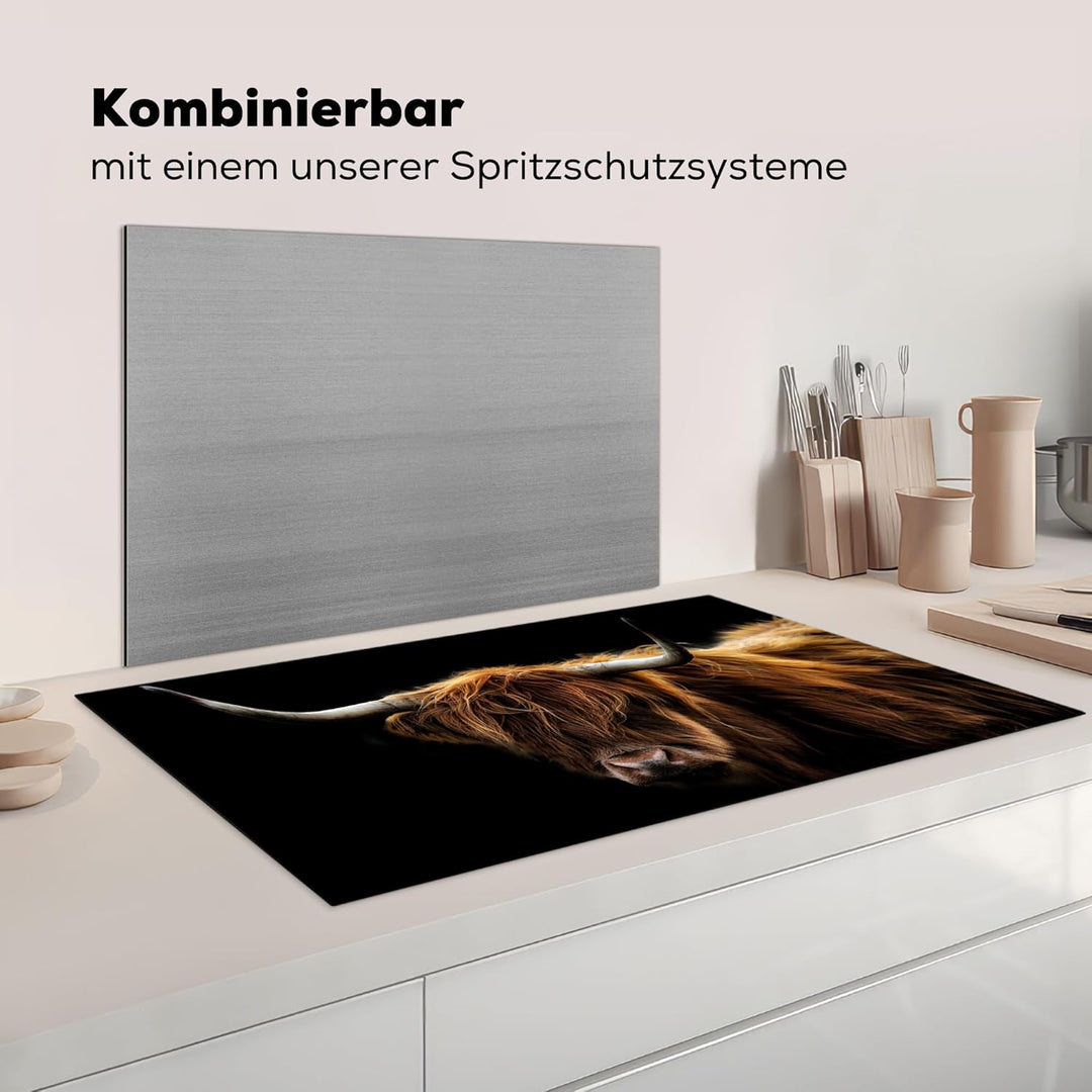 Herdabdeckplatte Einteilig Herdabdeckung Abdeckplatte für Ceranfeld Abdeckung Induktionskochfeld Auf