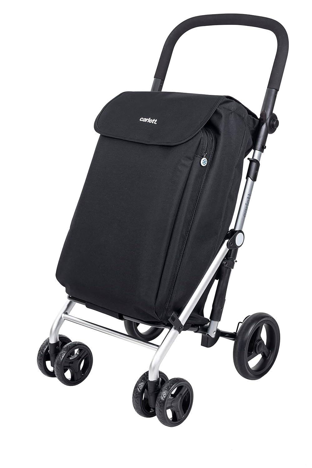 Carlett - Lite Family Lett470 |Warenkorb | Zusammenklappbarer Einkaufswagen | 4 Räder | Verstellbare