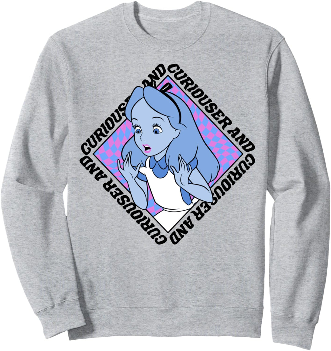 Disney Alice In Wonderland Curiouser And Curiouser Box Up Sweatshirt