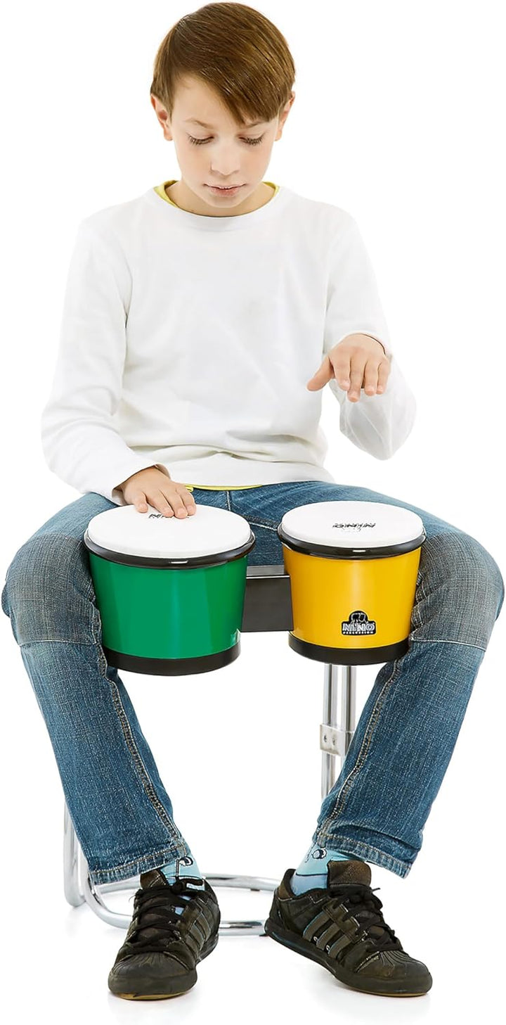 Nino Percussion NINO19G/Y ABS Bongo grüngelb