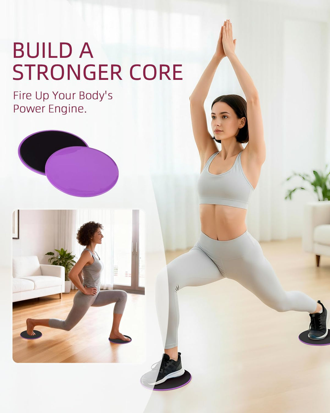 Abahub Pilates Ring Set, 35CM Magic Circle, 25CM Mini Ball,5er Set Fitnessbänder,Yoga Socken,Gleitsc