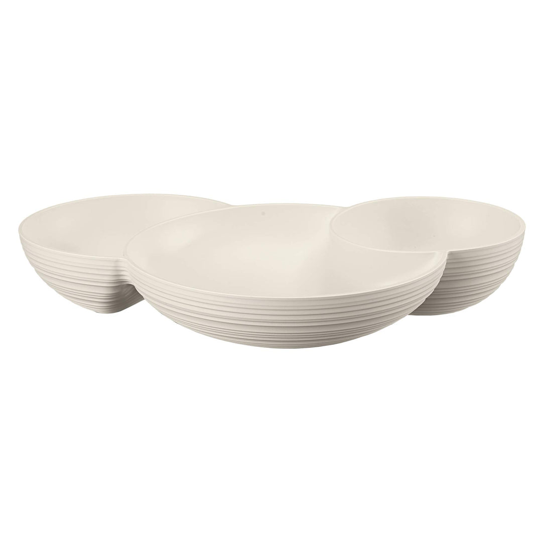 Guzzini - Tierra, Vorspeisenteller - Milchweiss, 29,5 x 21,4 x h5,2cm - 171200156, Weiss Einheitsgrö