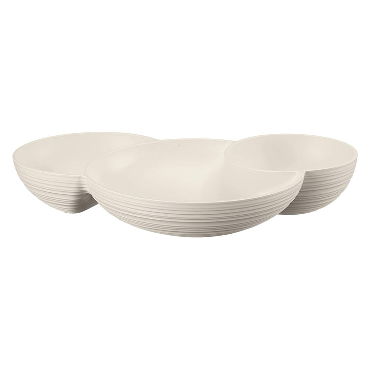 Guzzini - Tierra, Vorspeisenteller - Milchweiss, 29,5 x 21,4 x h5,2cm - 171200156, Weiss Einheitsgrö