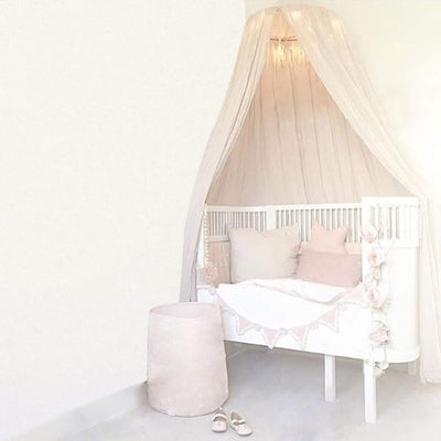 Zerodis Runde Kuppel hängen Babybett Bett Moskitonetz Baldachin Vorhang für Baby Kid Home Decor(Khak