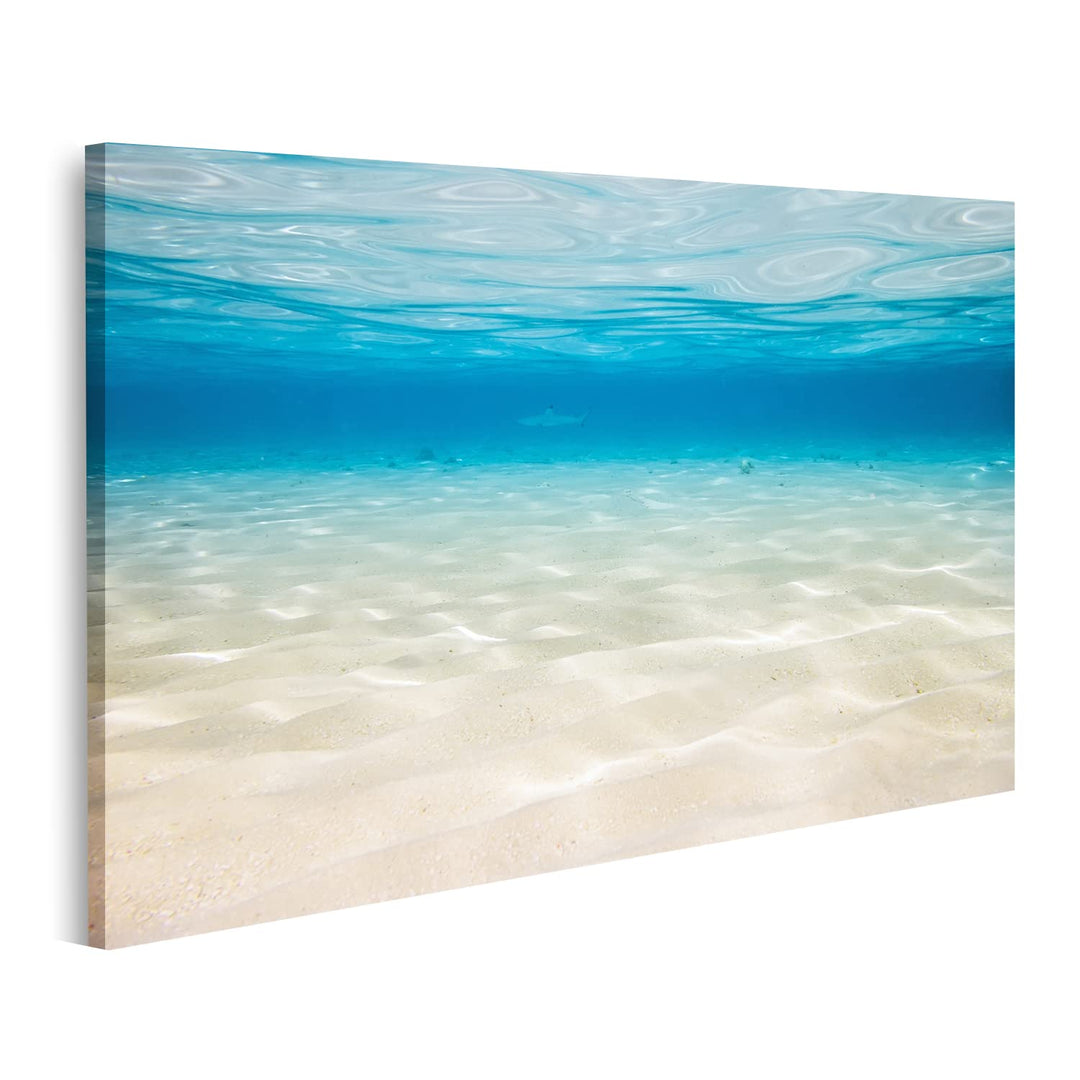 islandburner Bild auf Leinwand Unterwasserlagune Mit Sandigem Meeresboden Bilder Wandbilder Poster L