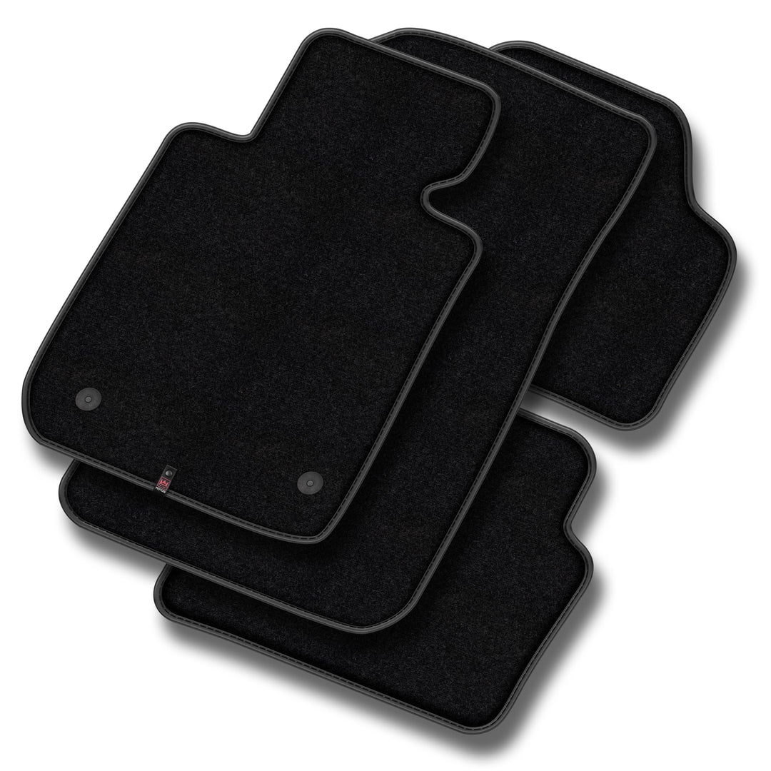 M MOTOS Velours Premium fussmatten Auto kompatibel mit Volkswagen Golf V 2003-2009 - Premium, Leder,