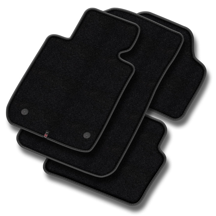 M MOTOS Velours Premium fussmatten Auto kompatibel mit Volkswagen Golf V 2003-2009 - Premium, Leder,