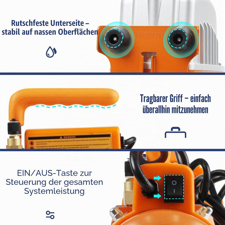 BACOENG 4.2CFM Zweistufige Vakuumpumpe
