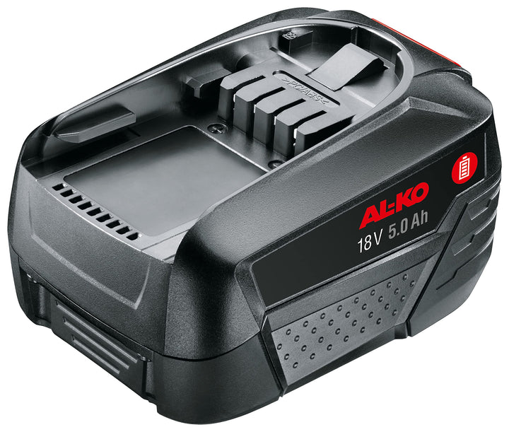 AL-KO 18 V Bosch Home and Garden Compatible Akku B100 Li 5,0 Ah, 105/46 min Ladedauer mit Ladegerät