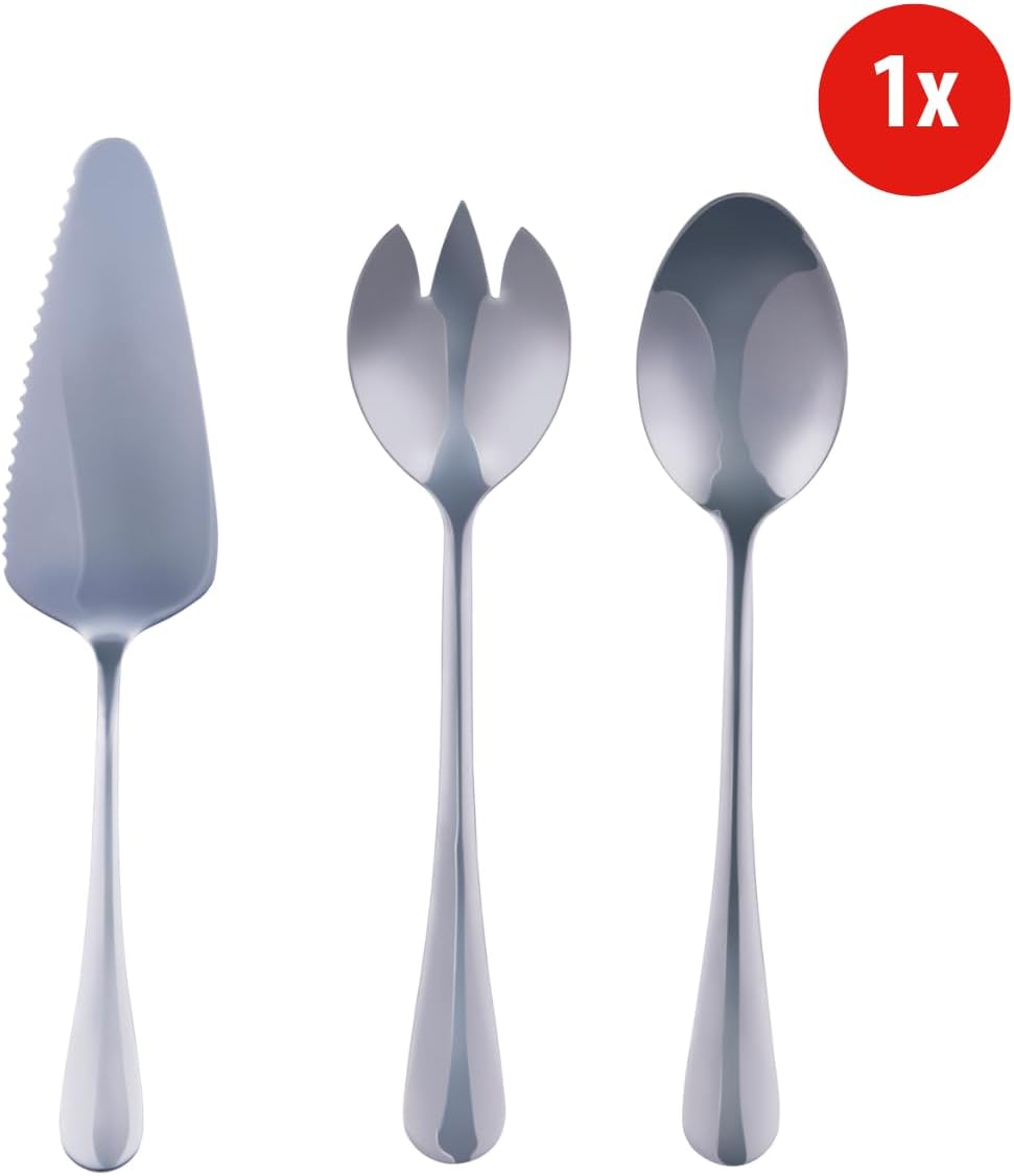 alpina Besteck Set 75‑teilig für 12 Personen – Edelstahl Besteck Set – Messer Gabeln Löffel Teelöffe