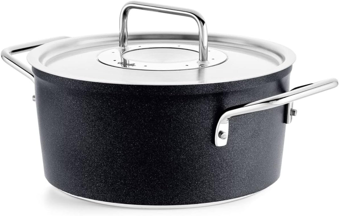Fissler Adamant / Aluminium-Kochtopf (Ø 20 cm, 2,7L) Töpfe-beschichtet mit Metall-Deckel, antihaften