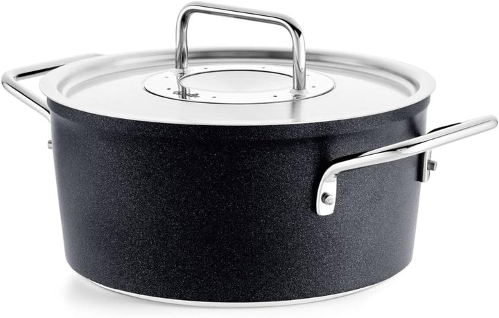 Fissler Adamant / Aluminium-Kochtopf (Ø 20 cm, 2,7L) Töpfe-beschichtet mit Metall-Deckel, antihaften