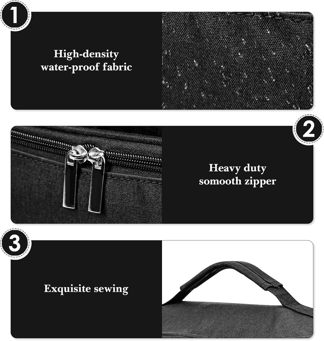 Linkidea Handmixer-Aufbewahrungstasche, 2 Schichten, Immersion Blender, Handheld Organizer, tragbare