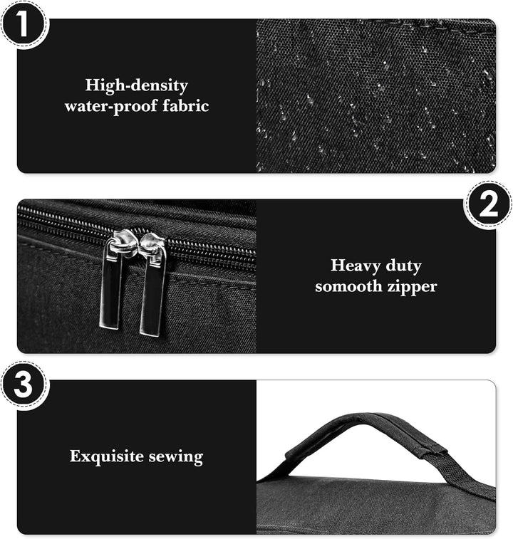 Linkidea Handmixer-Aufbewahrungstasche, 2 Schichten, Immersion Blender, Handheld Organizer, tragbare