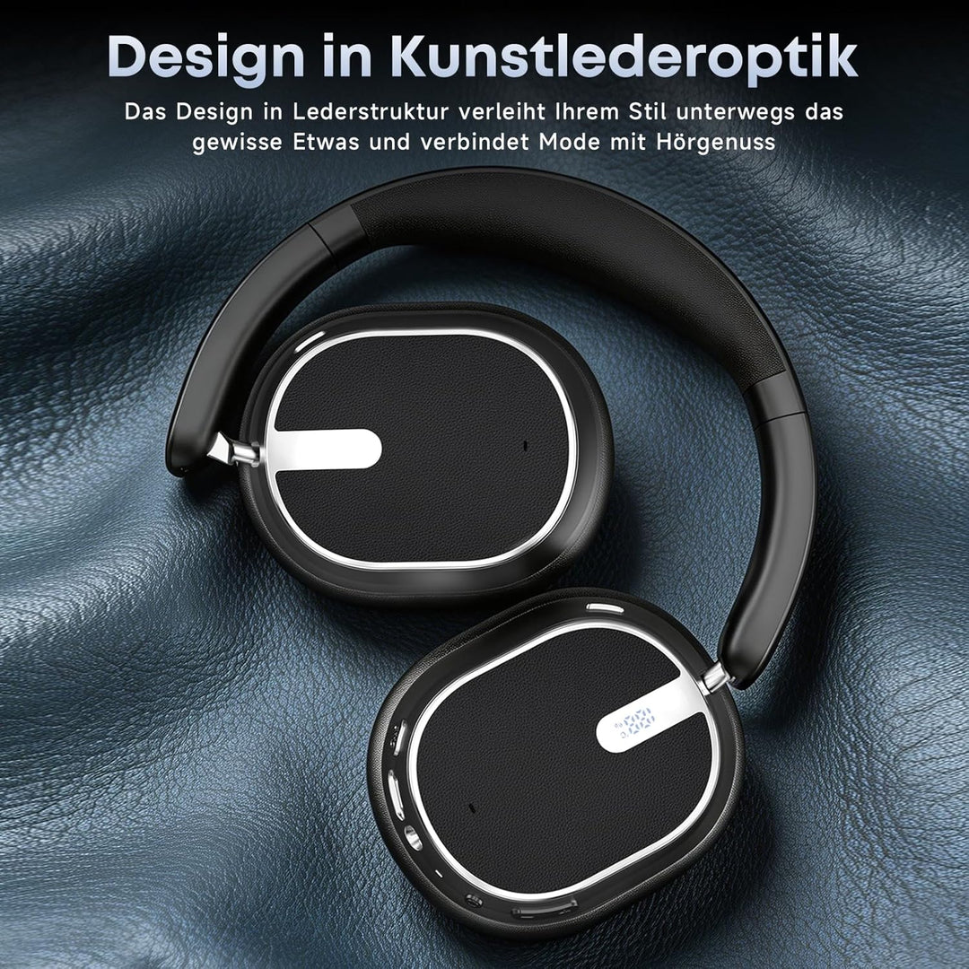 Bluetooth-Kopfhörer mit hybrider aktiver Geräuschunterdrückung, Kabellose Over-Ear-Kopfhörer mit Blu