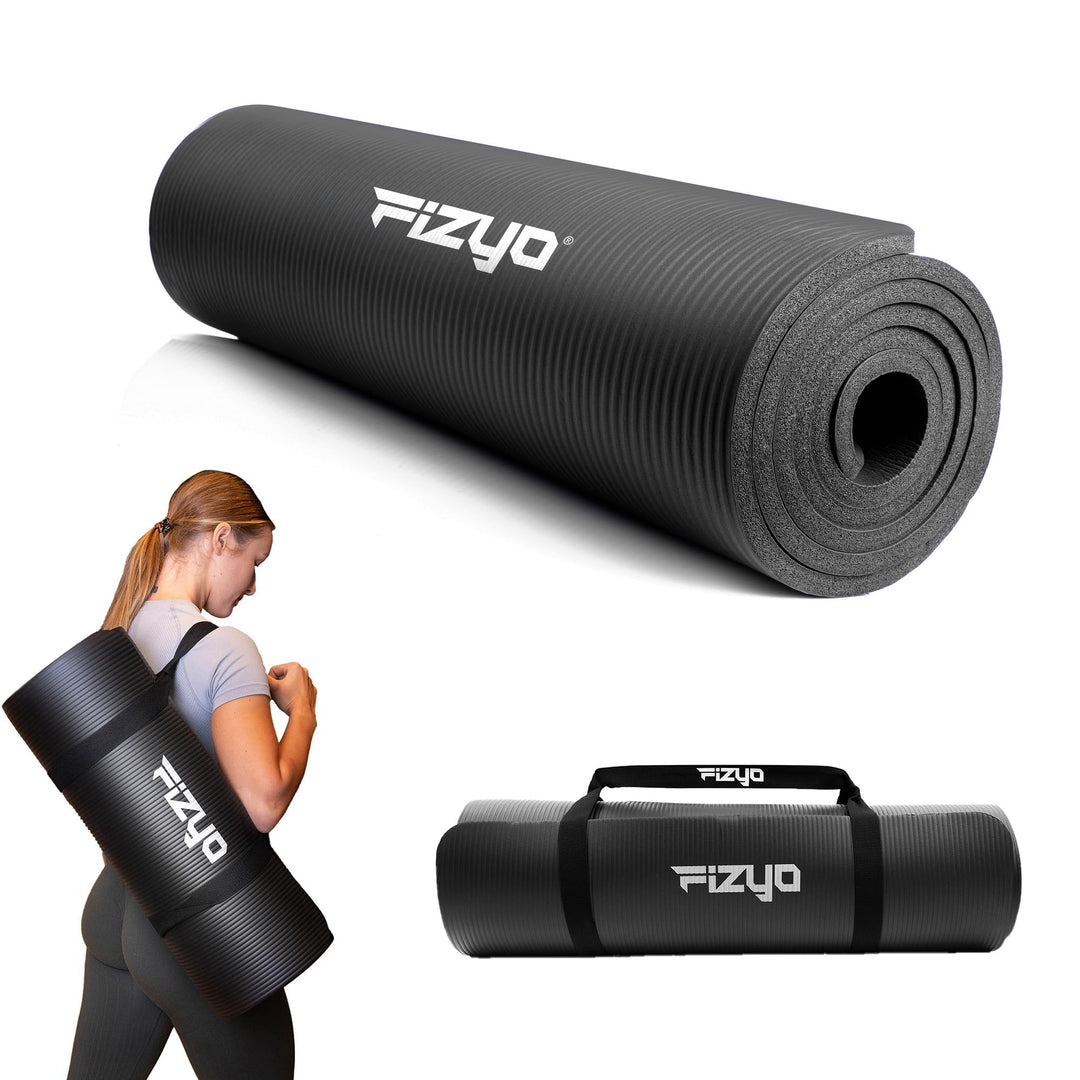 Fizyo Rutschfeste Yogamatte aus NBR-Schaum 190×100×1,5 cm – Extra Grosse Fitness- und Gymnastikmatte