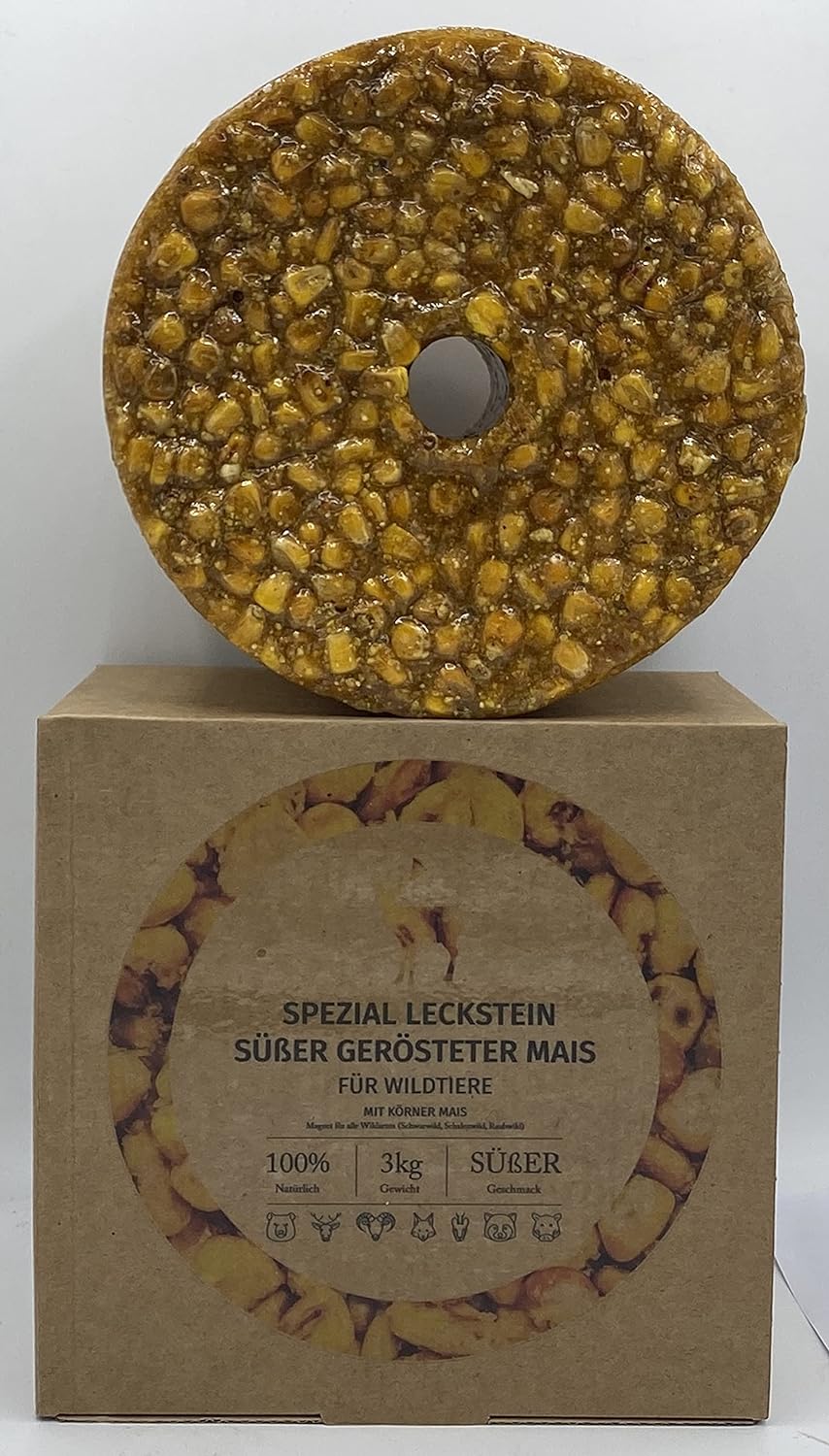 Wildlutscher Spezial Leckstein gerösteter Mais 3 kg (9,97 €/kg)