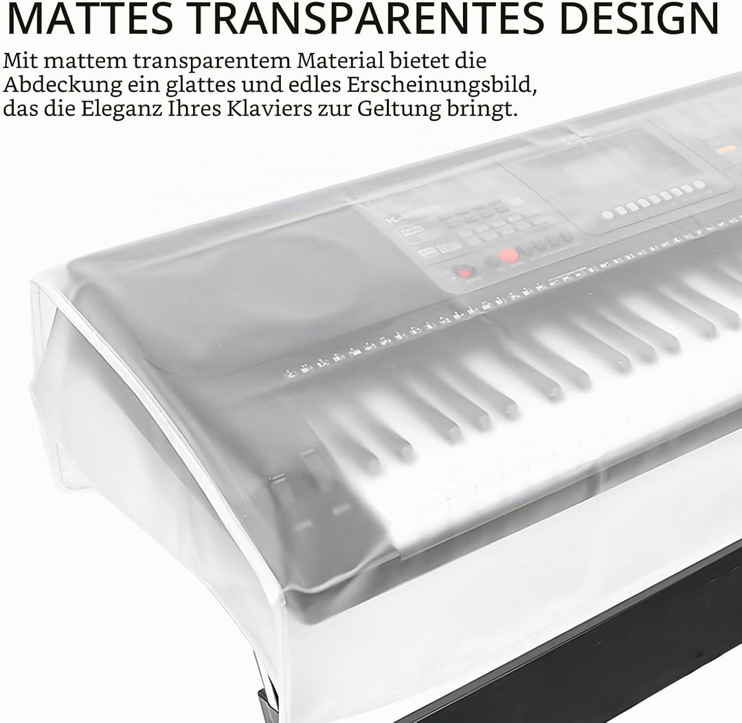 61-Tasten elektronisches Klavier Staubschutz – mattes transparentes Design für stilvollen Schutz 61k