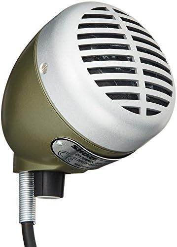 Shure 520DX "Green Bullet" Dynamisches Mikrofon für Blues-Harmonica-Player, Omnidirectional-Aufnahme
