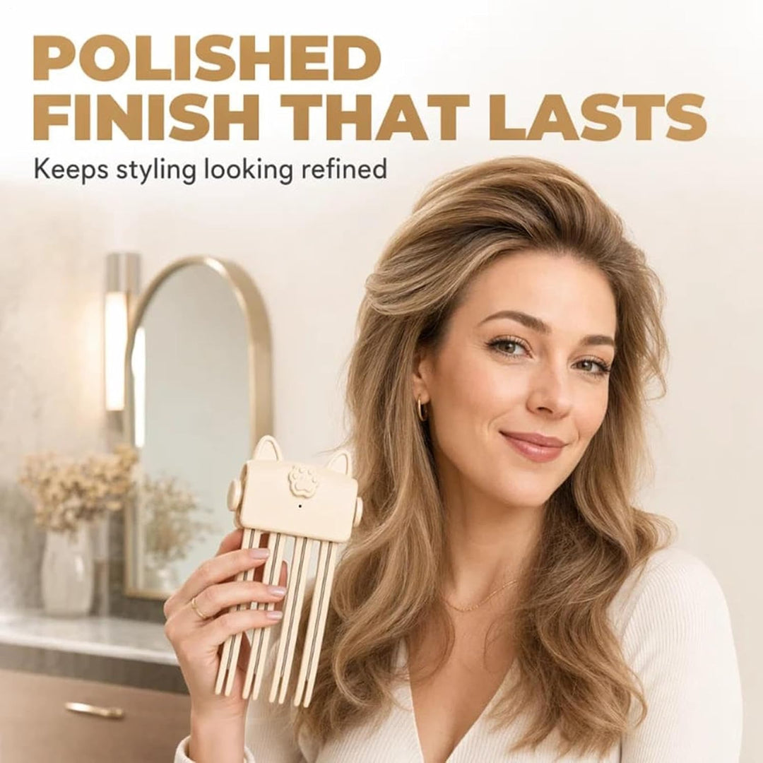 Beheizter Haar Volumen Clip, Beheizter Wurzellift Volumen Haarclip Beige, Beige