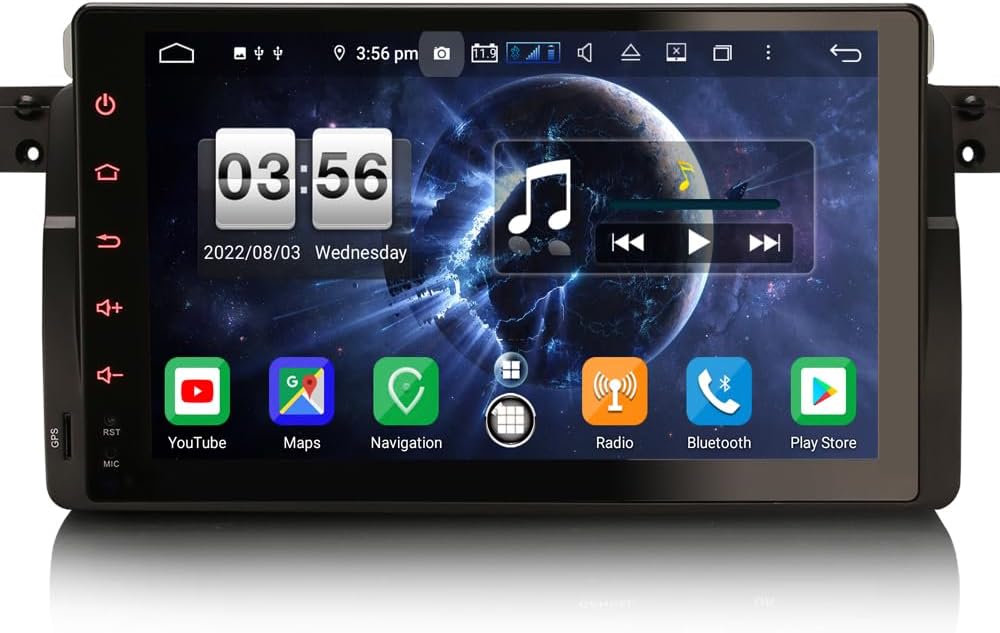 GONFEN 9" Acht-Kern Android 11.0 Autoradio DSP 4G WiFi OBD2 TPMS DVB-T2 USB Bluetooth CarPlay Androi
