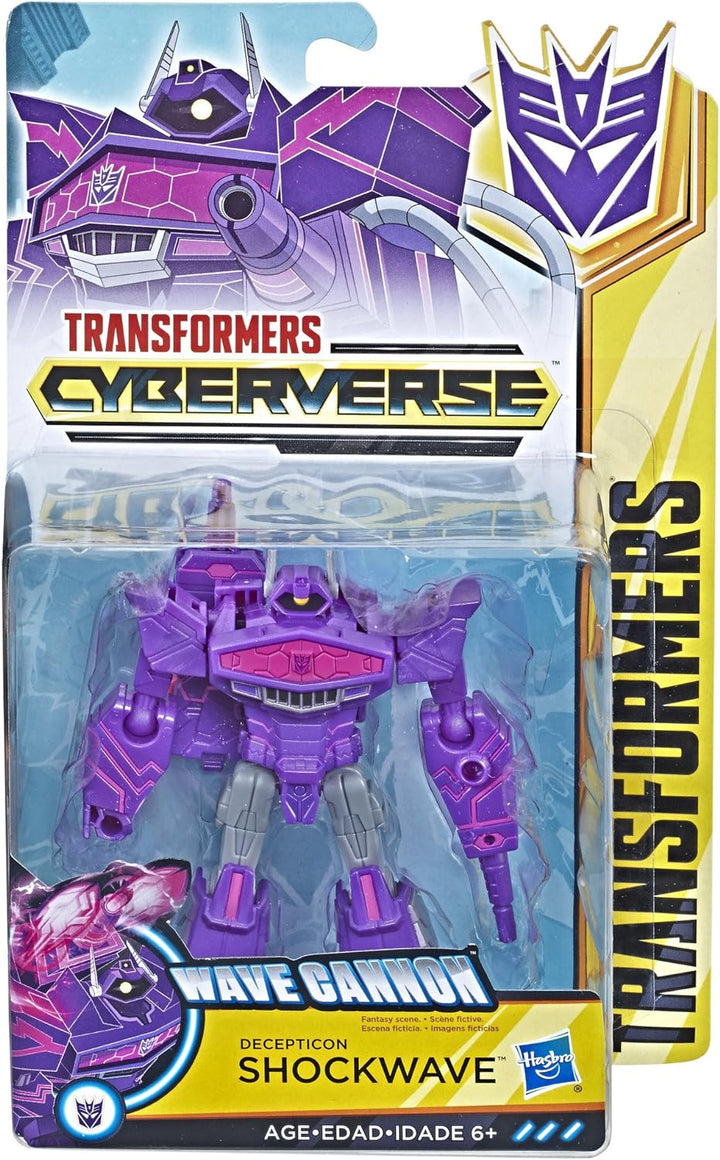 Transformers Cyberverse Shockwave Decepticon Wave Cannon Warrior Class Action Figure