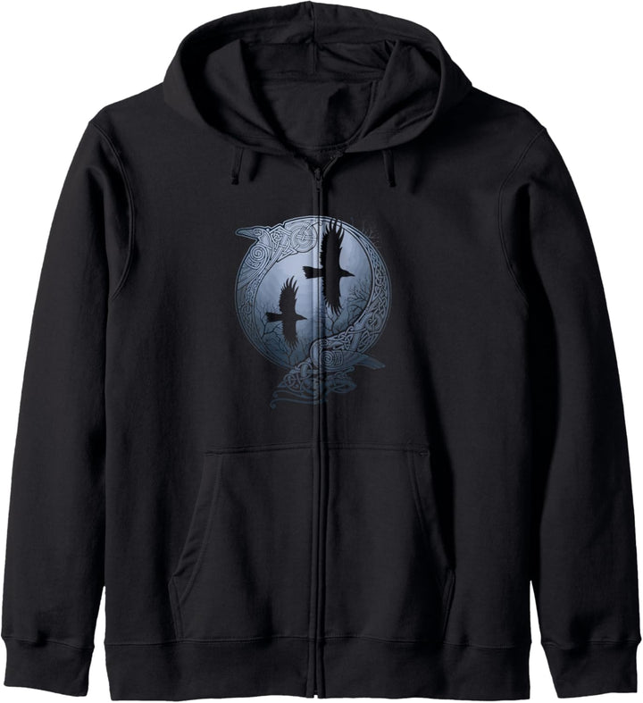 Odins rabe Symbol Vikinger Lothbrok Viking Runen viking Kapuzenjacke