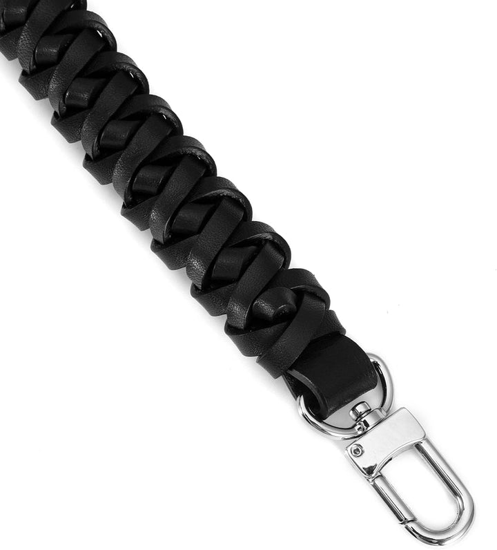 Geflochtener Griff für Neonoe Pochette Eimertasche Top Griff Strap Ersatz Handgemachte Echtleder Gri