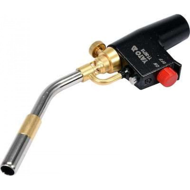 YATO Profi Turbo Gaslötlampe mit Piezo-Zündung | 2800 °C | 2 KW | Auto Start/Stop | Turbo-Brenner |