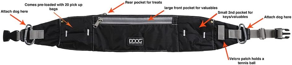 DOOG Bauchtasche in diversen Farben, Motiv:blau mit Punkten Blauer Tupfen, Blauer Tupfen