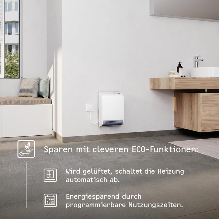 STIEBEL ELTRON Schnellheizer CK 20 trend LCD, 2 kW für ca. 25 m², LC-Display, Wochentimer, Keramik H