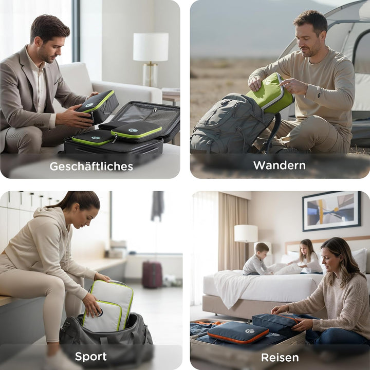Cipway Kompression Koffer Organizer Set für Rucksack ，Ultraleichte Packtaschen Compression Packing C