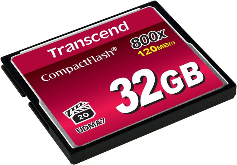 Transcend 32 GB CompactFlash 800 Speicherkarte TS32GCF800 32GB CF800x, 32GB CF800x