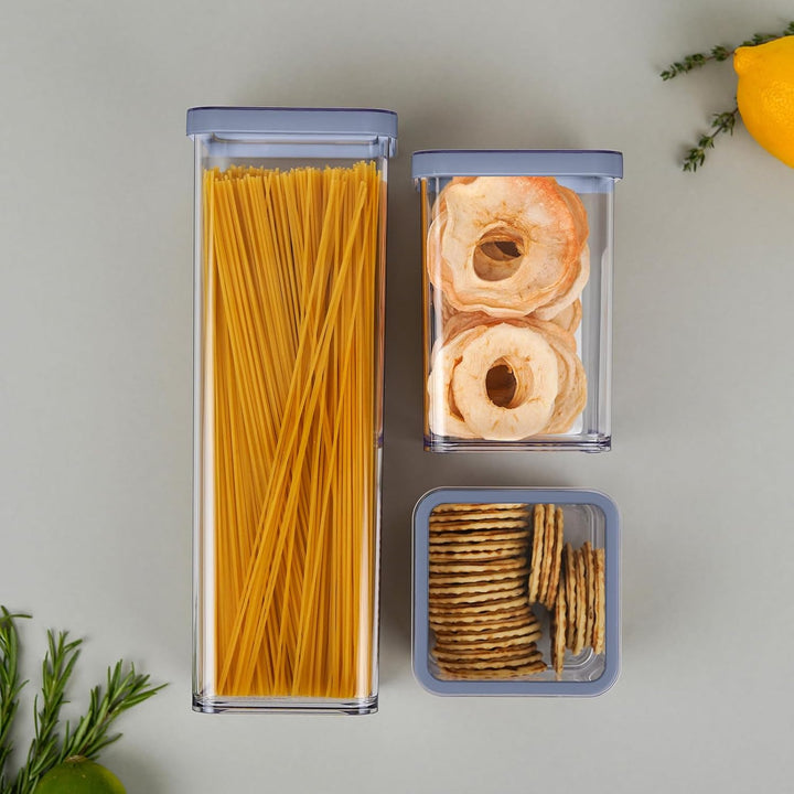 Rotho Loft Set Vorratsdosen 5 tlg. LOFT, Kunststoff (PP) BPA-frei, transparent, (32.3 x 22.3 x 16.6