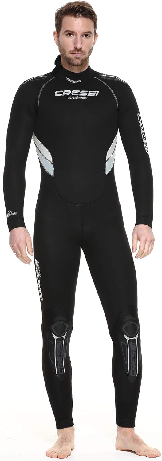 Cressi Castoro Man Monopiece Wetsuit - Taucheranzug Erhältlich in 5 oder 7 mm Neopren, Herren 5 mm S