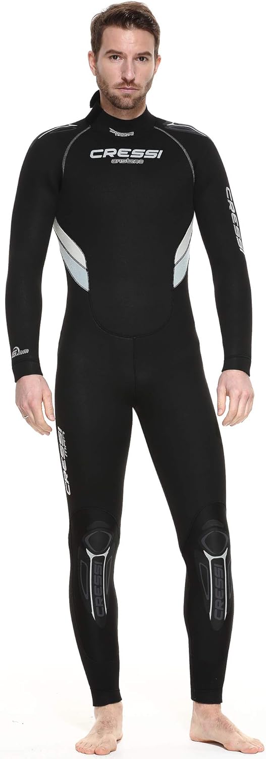 Cressi Castoro Man Monopiece Wetsuit - Taucheranzug Erhältlich in 5 oder 7 mm Neopren, Herren 5 mm S