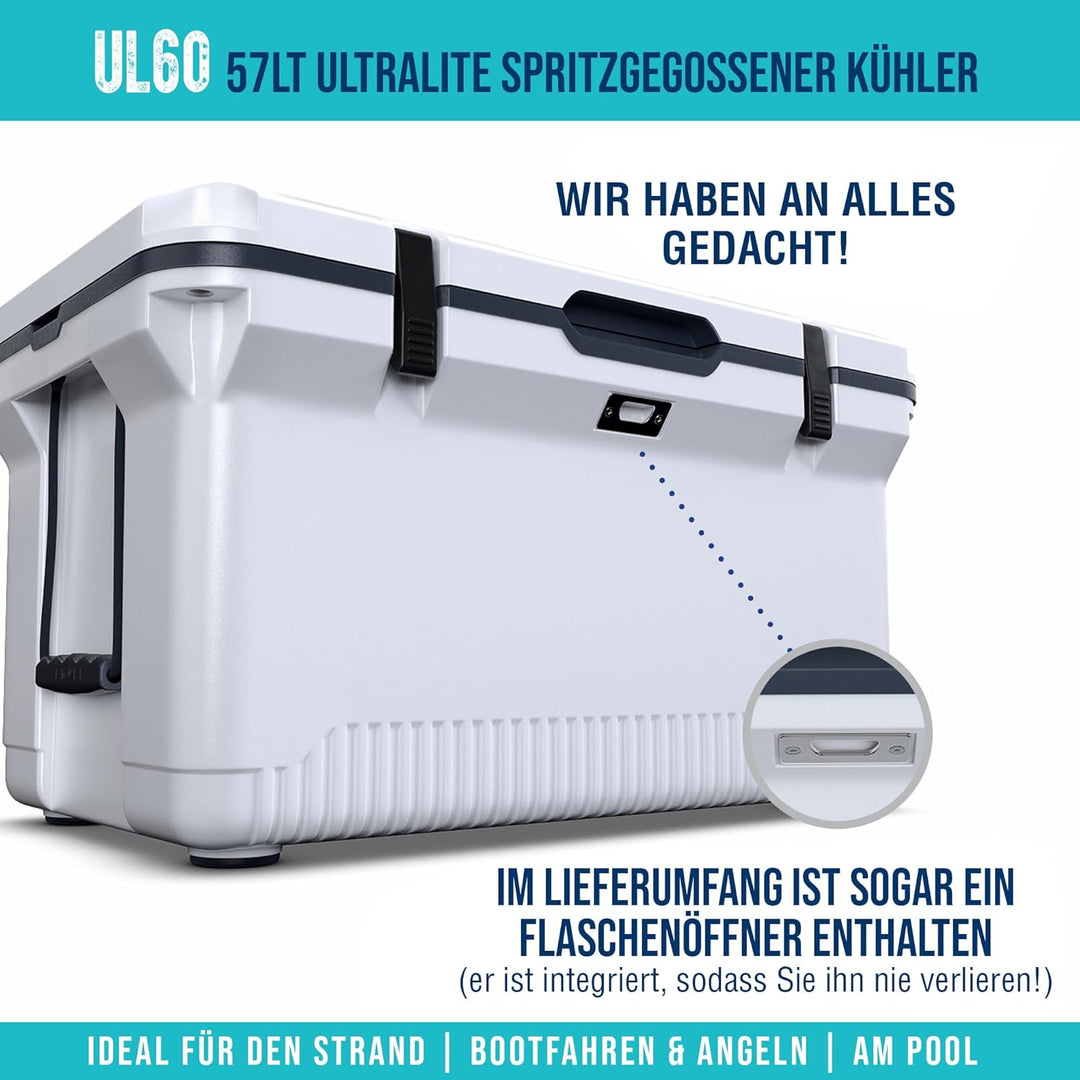 ENGEL 56,8 Liter Grosse Kühlbox - Ultra-Leicht, Tragbare, Passive Kühlbox für Camping, Picknick, Wan