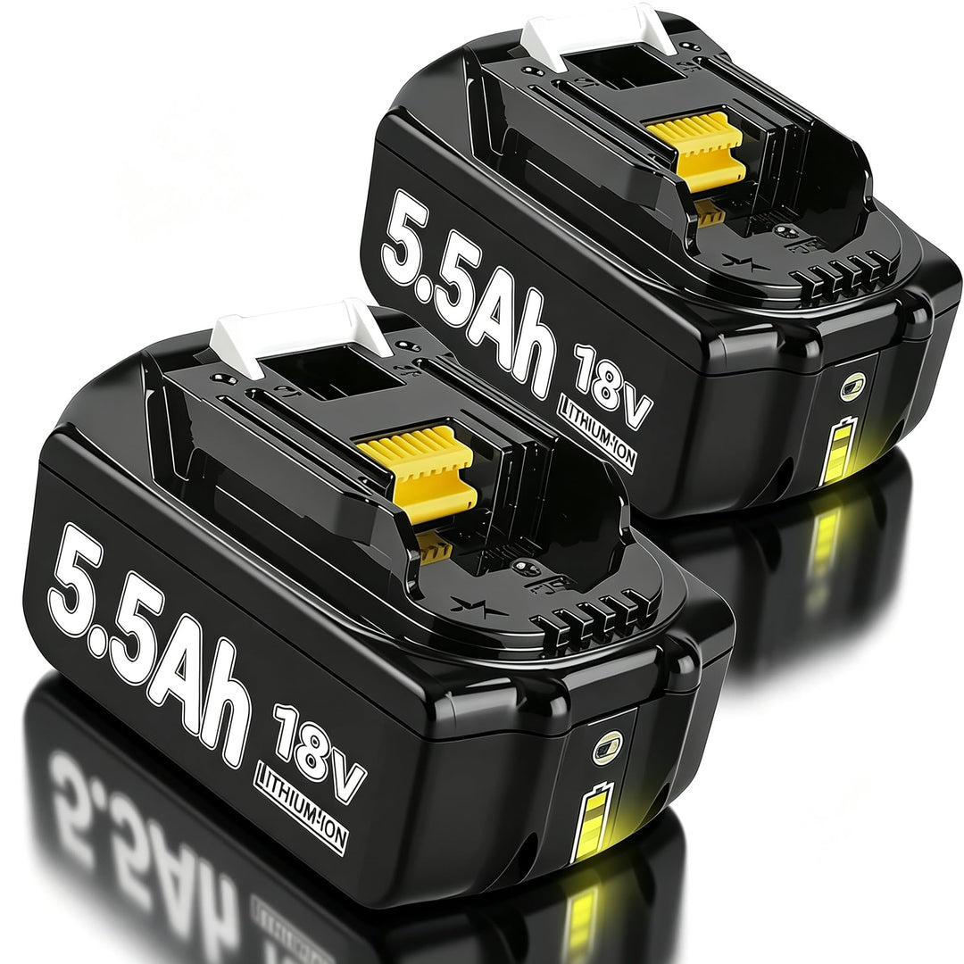 2 Stück 5500mAh/5.5Ah BL1830 Ersatzakku für makita Akku 18V BL1850 BL1850B BL1830 BL1860B BL1845 BL1