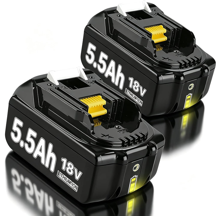 2 Stück 5500mAh/5.5Ah BL1830 Ersatzakku für makita Akku 18V BL1850 BL1850B BL1830 BL1860B BL1845 BL1