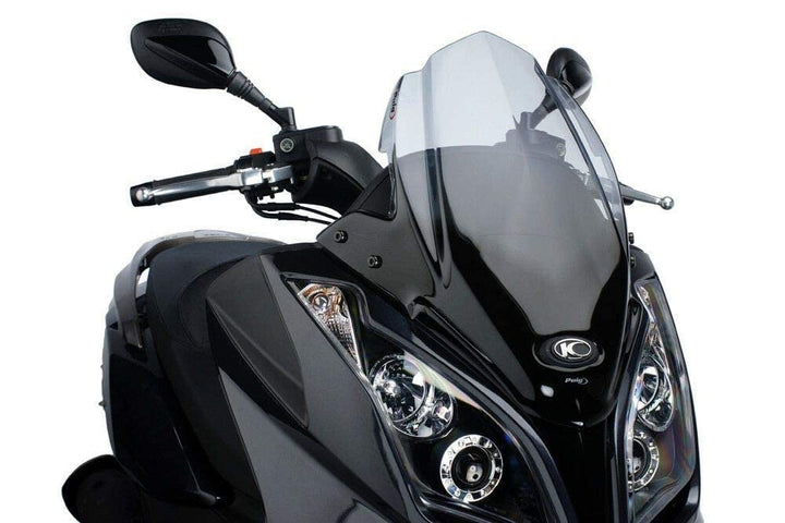 Puig 5522H Windschutzscheibe Cockpitverkleidung Sport für Maxiscooter Kymco SuperDink 125i/300i 2009