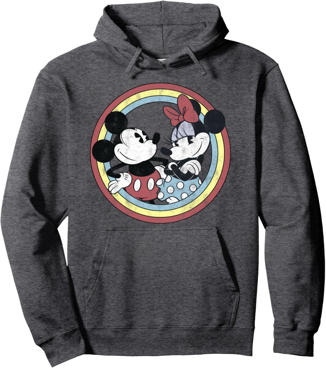 Disney Mickey & Friends Mickey and Minnie Circle Portrait Pullover Hoodie