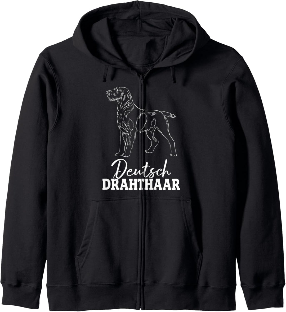 Deutsch Drahthaar Jagdhund Hunderasse Jäger Geschenk Kapuzenjacke