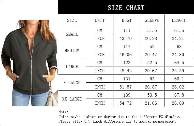 GeGekoko Zip Sweatshirt Damen übergrosse Jacket Sweatshirt Einfarbige Loose Langarm Tops Oberteile m