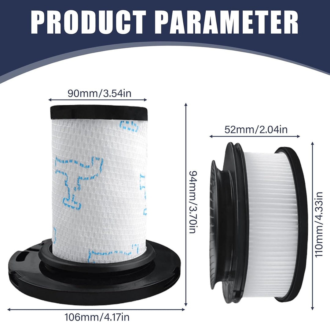 4 Stück Filter Ersatzteile für Rowenta X-Force Flex 11.60 12.60 14.60 15.60 Animal RH98xx RH99xx Sta