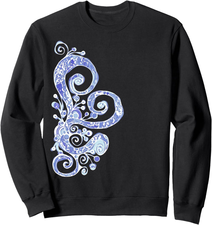 Hand Drawn Ornaments - Hearts Spirals 5 - Fan Fun Sweatshirt