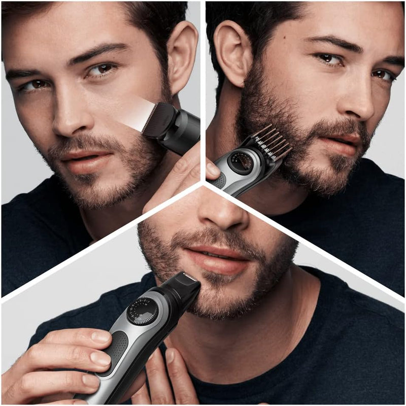 Braun Barttrimmer 5, Trimmer/Haarschneider Herren, Haarschneidemaschine, für Gesichts- und Kopfhaare