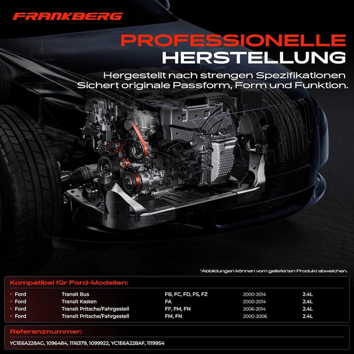 Frankberg Riemenspanner Keilrippenriemen für Transit FD FA FM 2.4L Diesel 2000-2014 YC1E6A228AF