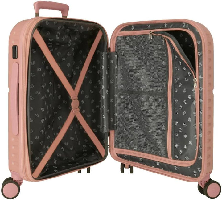 Pepe Jeans Chest Kabinentrolley, rosa, 40 x 55 x 20 cm, starr, ABS-Verschluss, integriert, 37 l, 2,7