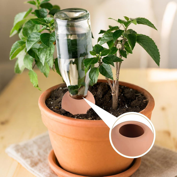 EXLECO 8 x 360ml Tonkegel Bewässerung mit Deckel Pflanzen Bewässerungskugel Pflanzen Wasserspender T